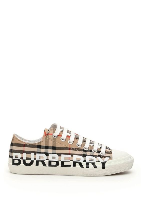 Burberry Larkhall Vintage Check Canvas Sneakers