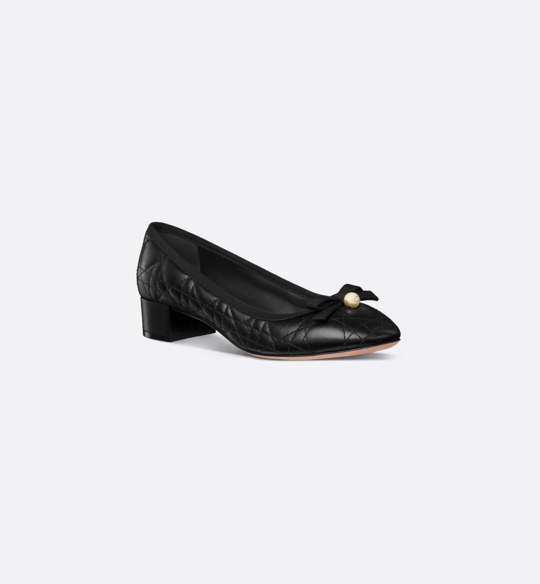 Dior Ballet Pump Black Quilted Cannage Calfskin
