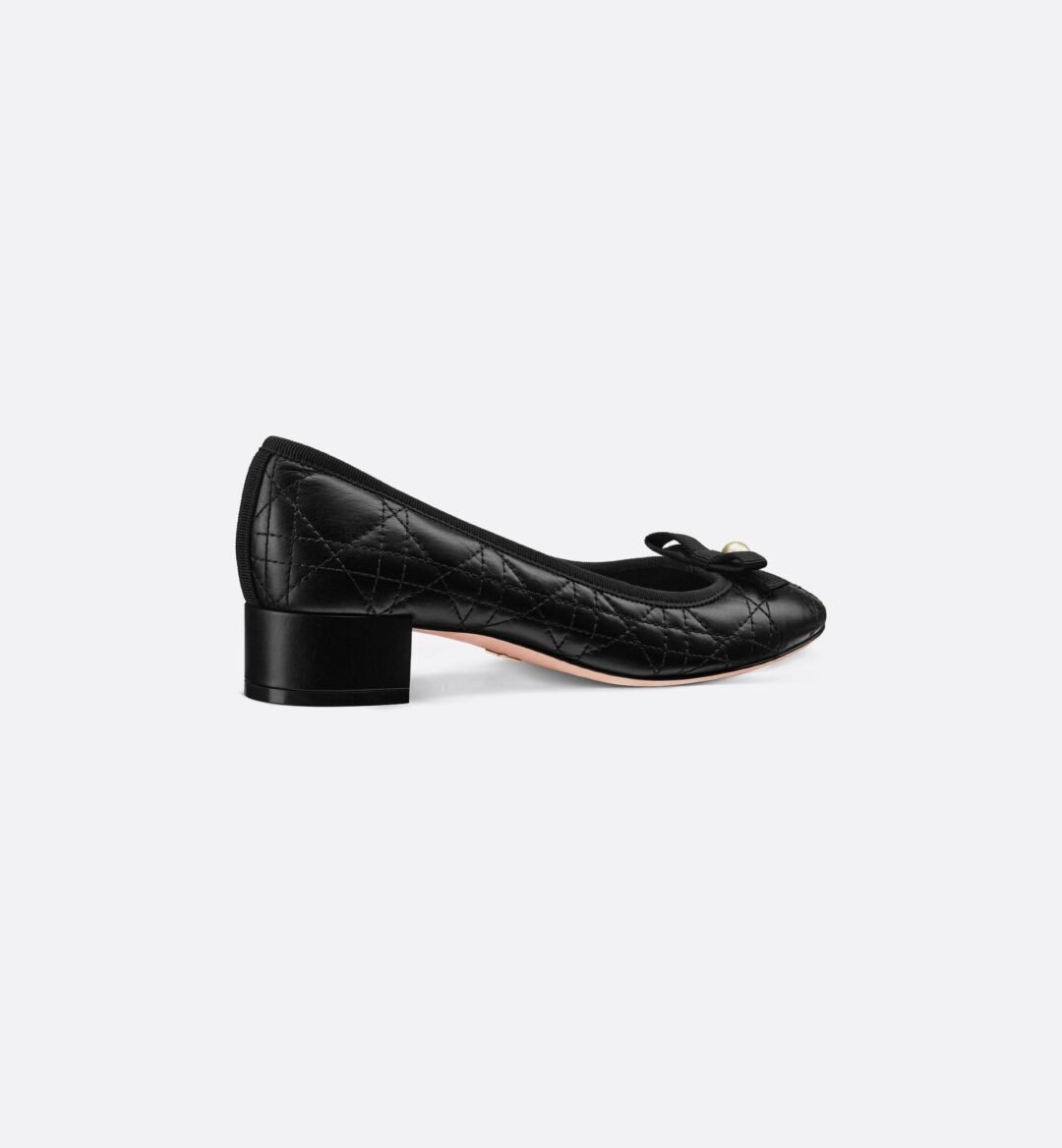 ⁦Dior Ballet Pump Black Quilted Cannage Calfskin⁩ - الصورة ⁦5⁩