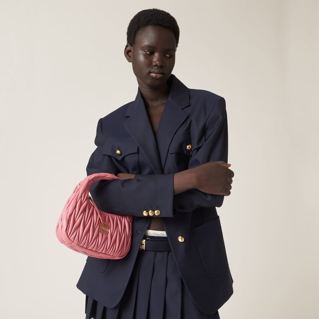 ⁦Miu Miu mini Wander matelassé shoulder bag⁩ - الصورة ⁦2⁩