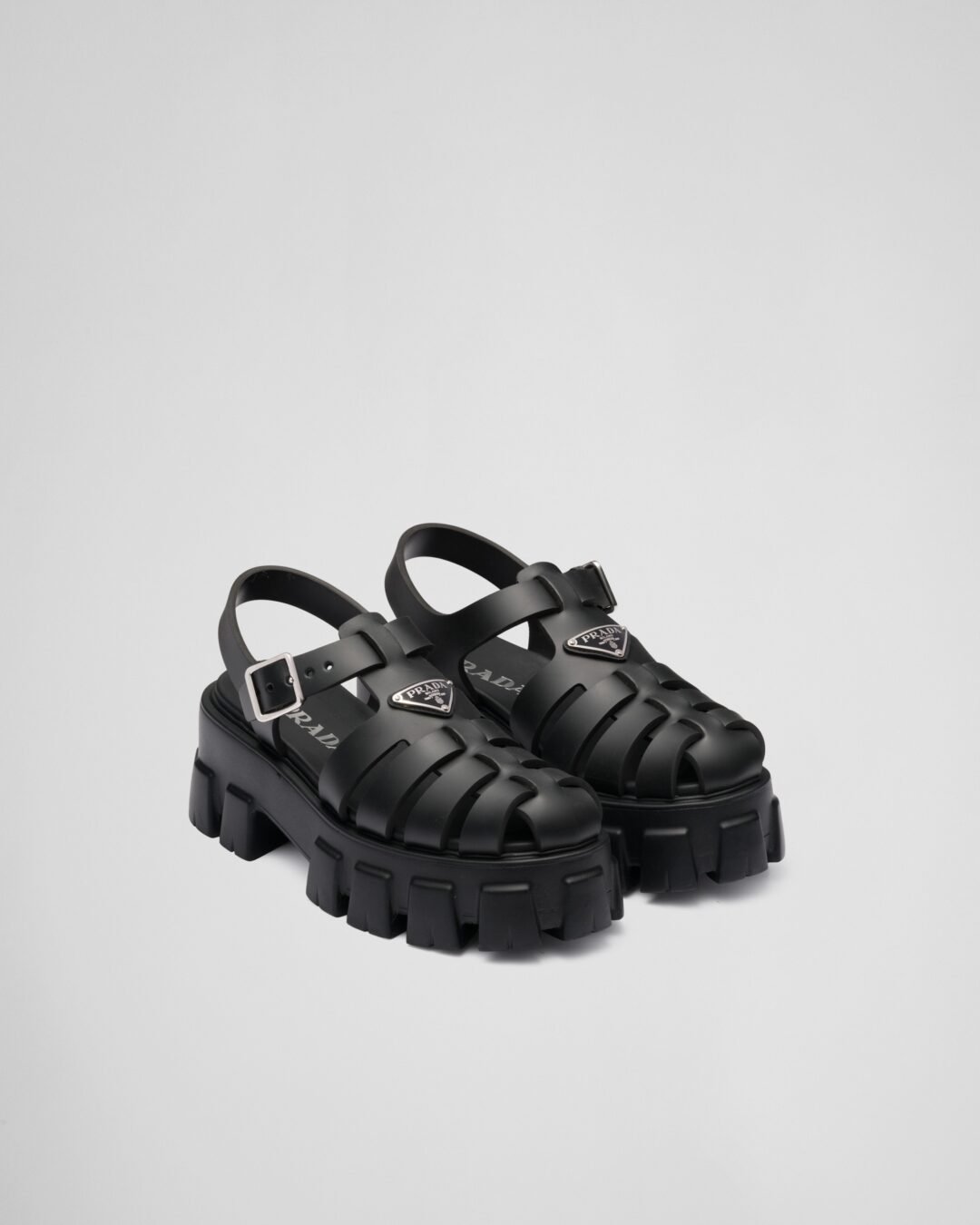Prada Rubber Monolith sandals