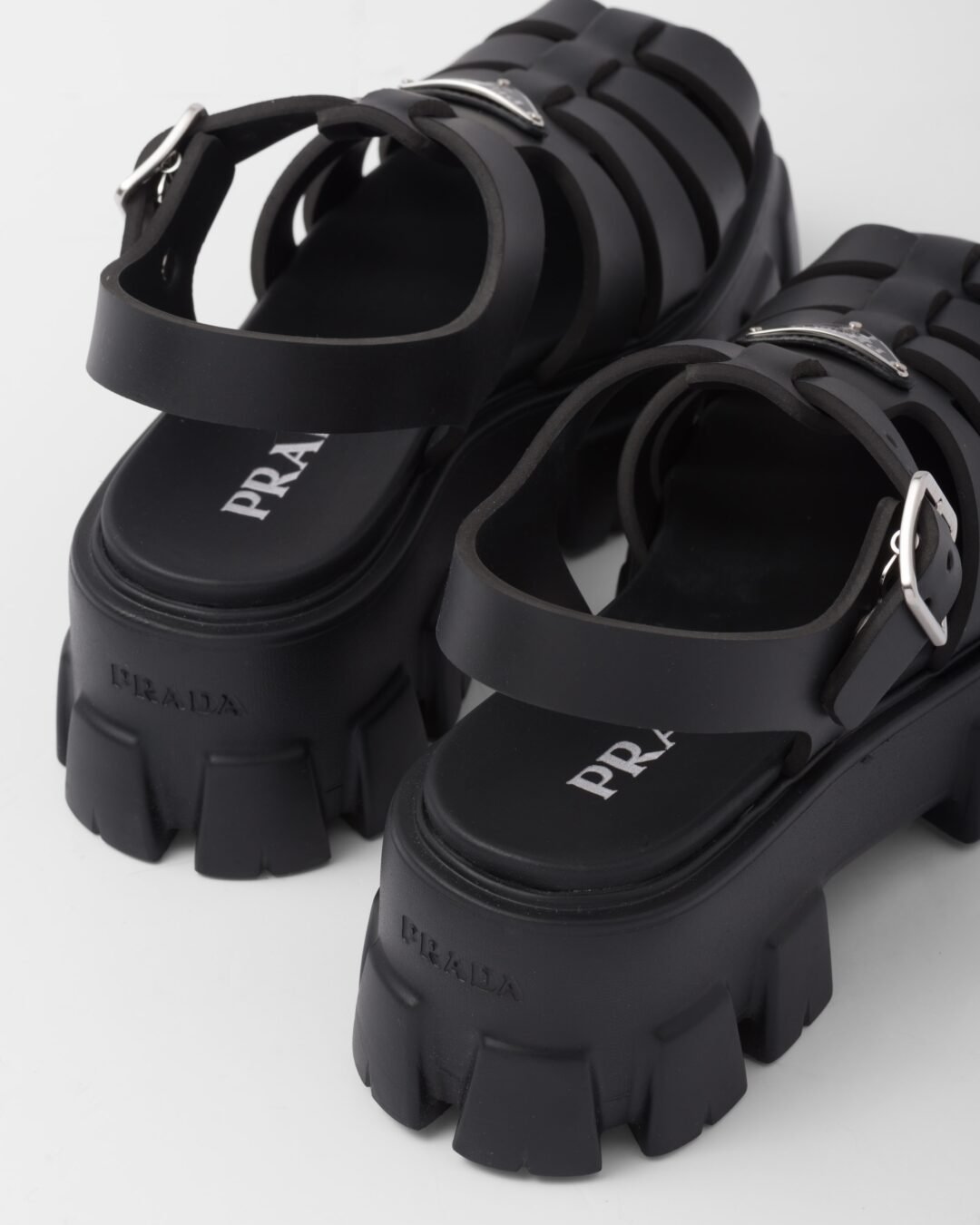 ⁦Prada Rubber Monolith sandals⁩ - الصورة ⁦5⁩
