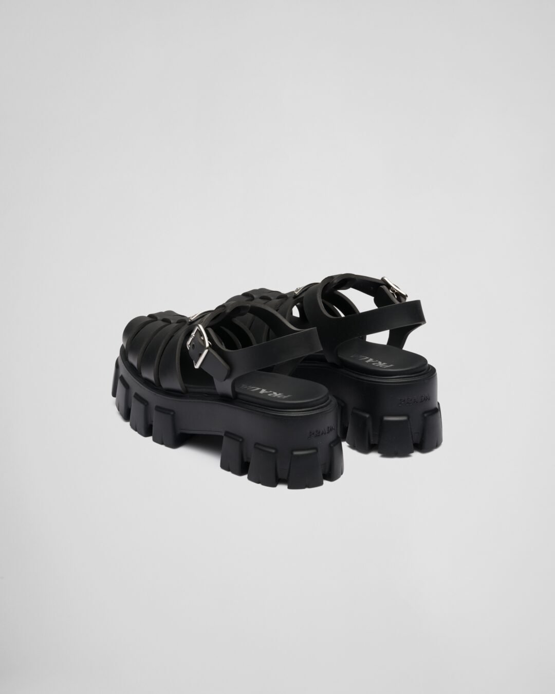 ⁦Prada Rubber Monolith sandals⁩ - الصورة ⁦4⁩