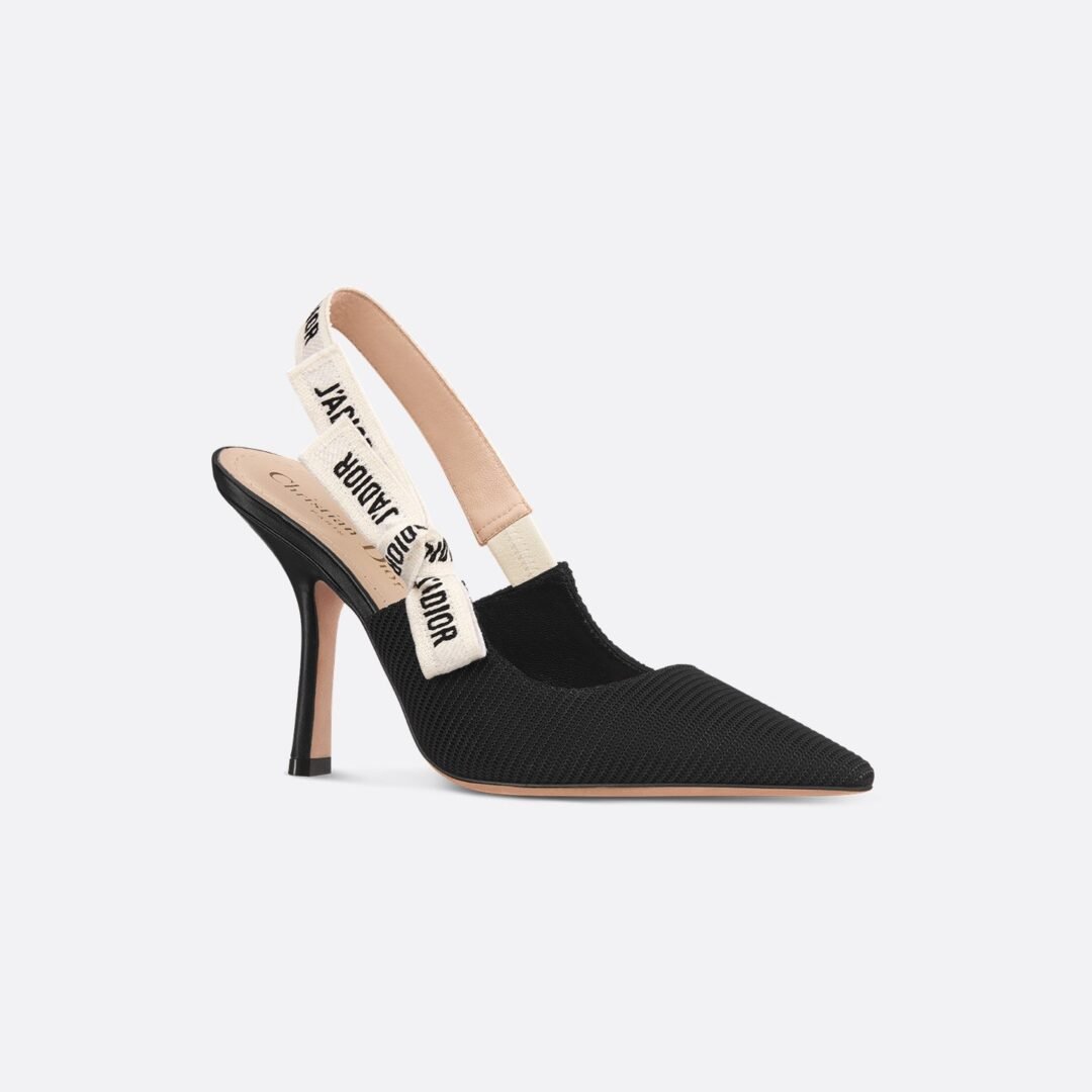 Dior J'Adior Slingback Pump Black Technical Fabric