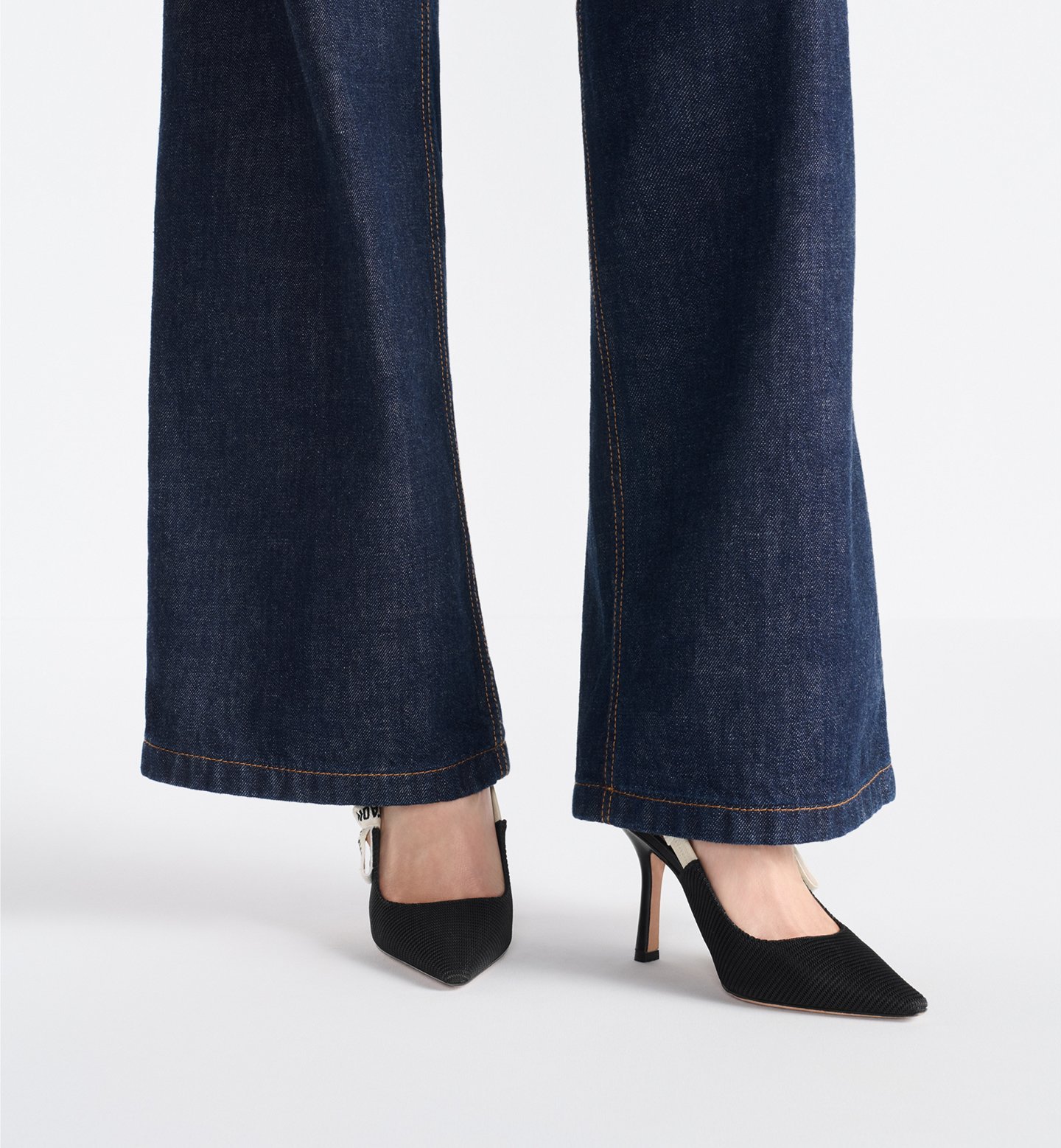 Dior J'Adior Slingback Pump Black Technical Fabric - الصورة 2