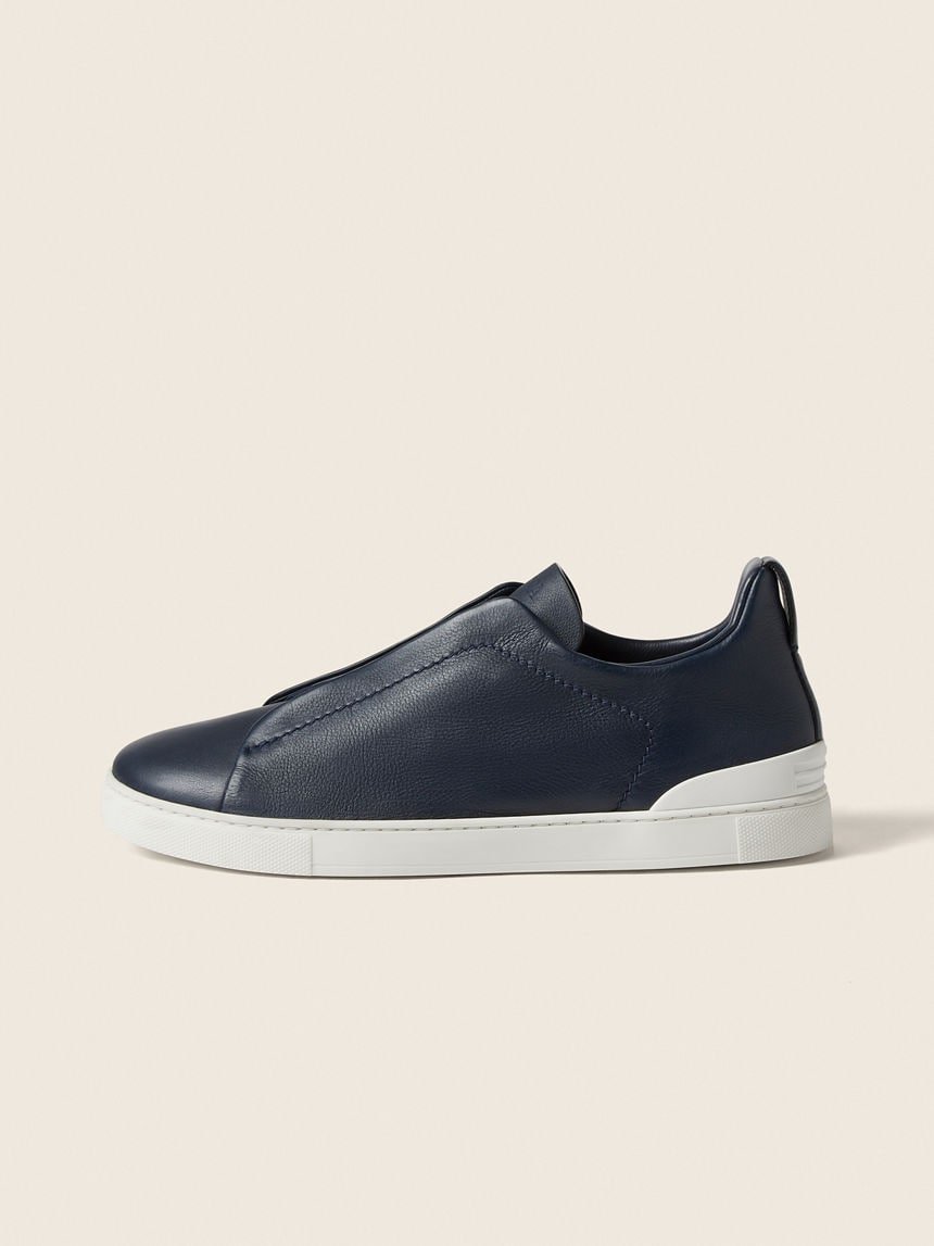Zegna BLUE TRIPLE STITCH™ SECONDSKIN SNEAKERS - الصورة 4