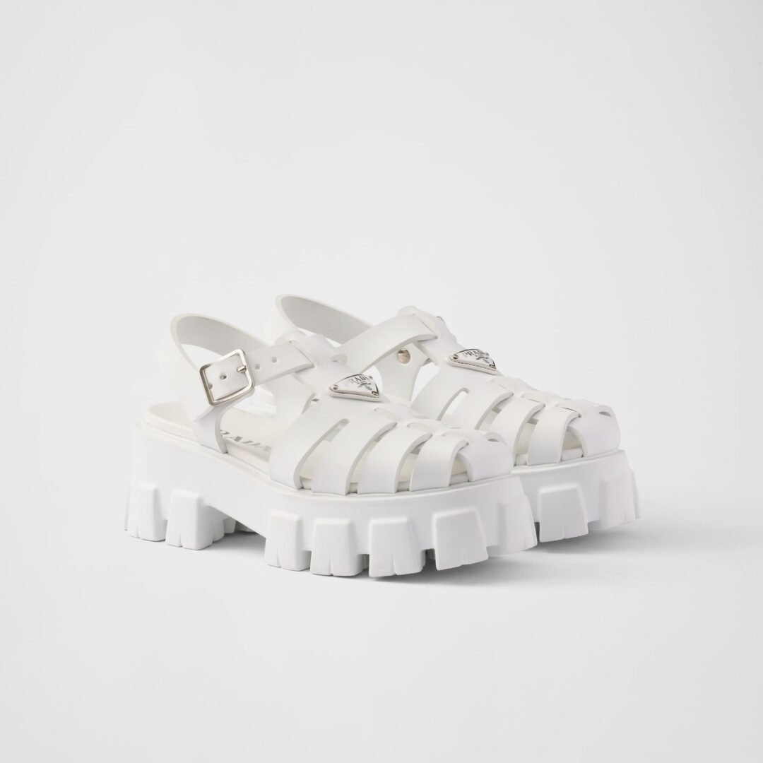 Prada Monolith foam rubber sandals