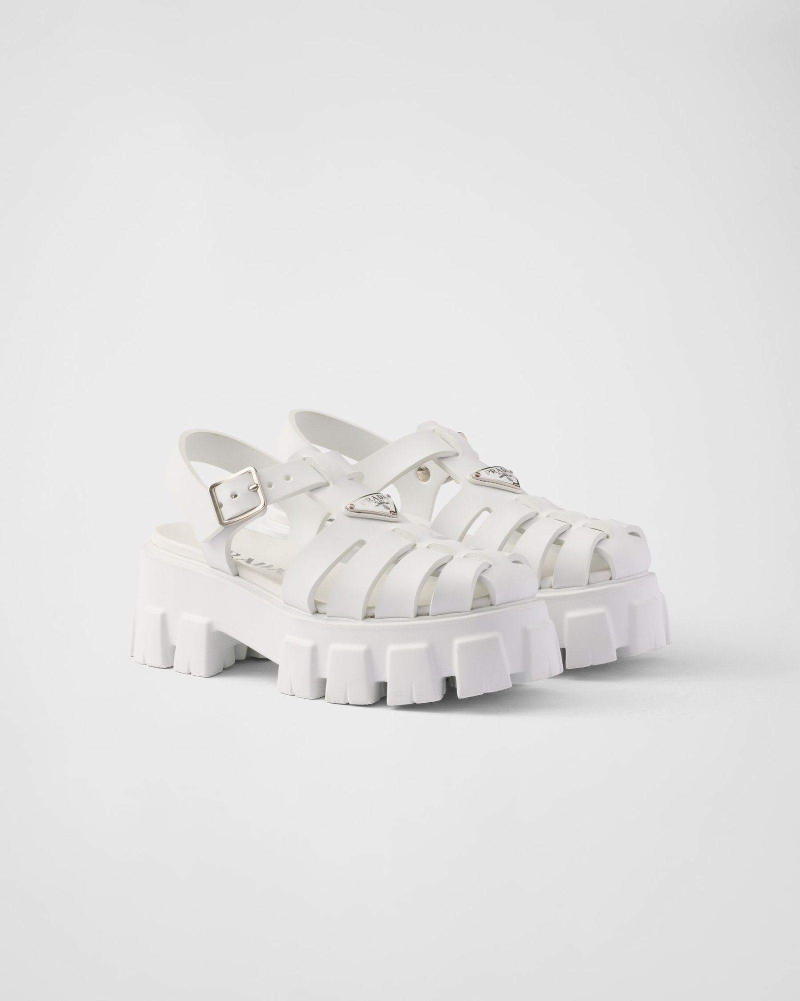 Prada Monolith foam rubber sandals